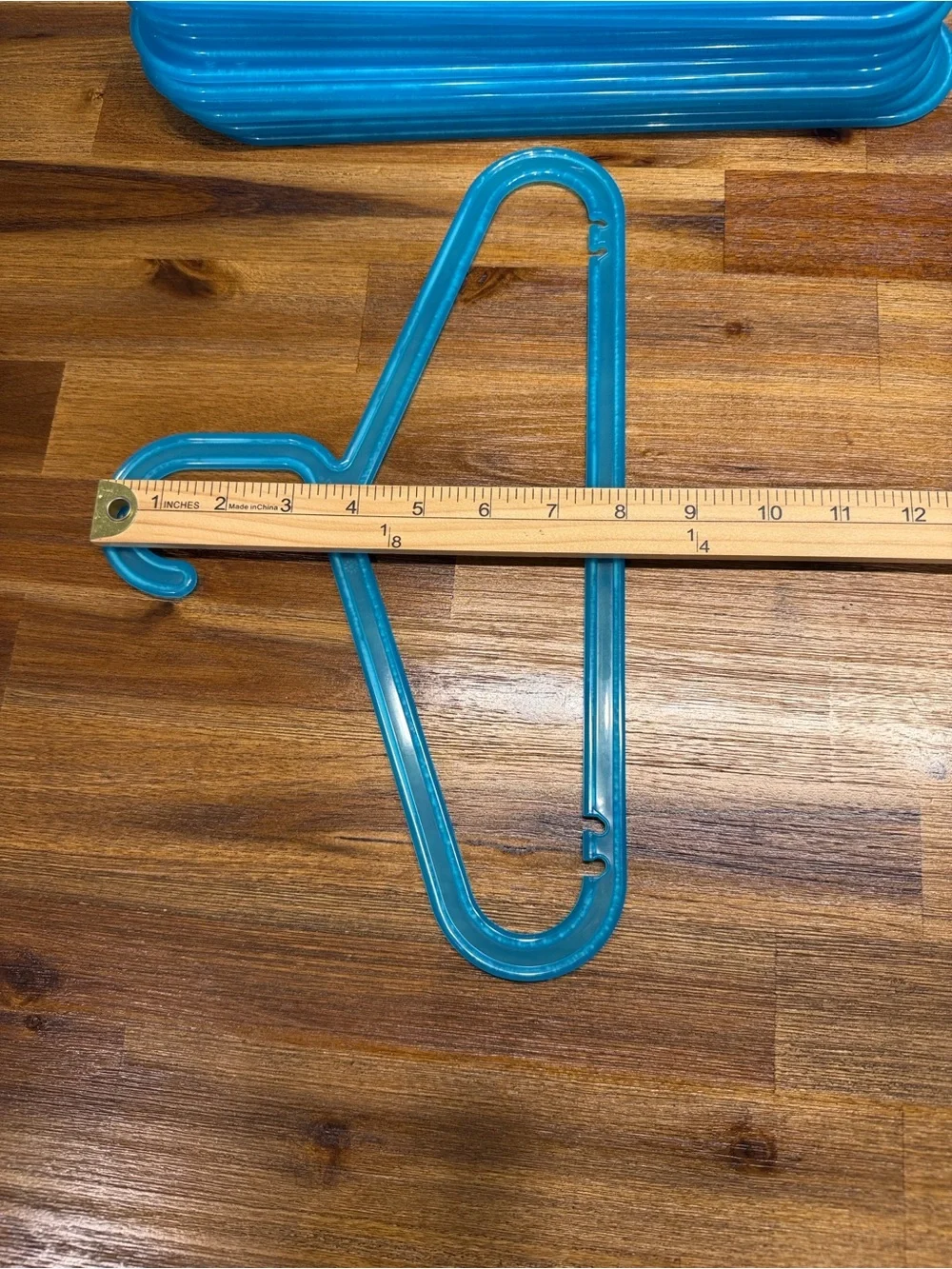 IKEA BAGIS Childrens Clothes Hangers Anna Efverlund Neon blue set of 14